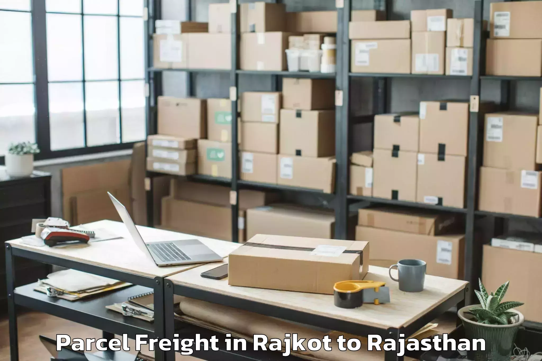 Expert Rajkot to Badnor Parcel Freight